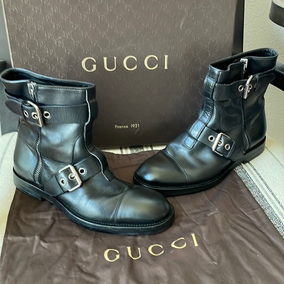 Gucci Sella Lux Nero boots size 10 - Picture 1 of 10